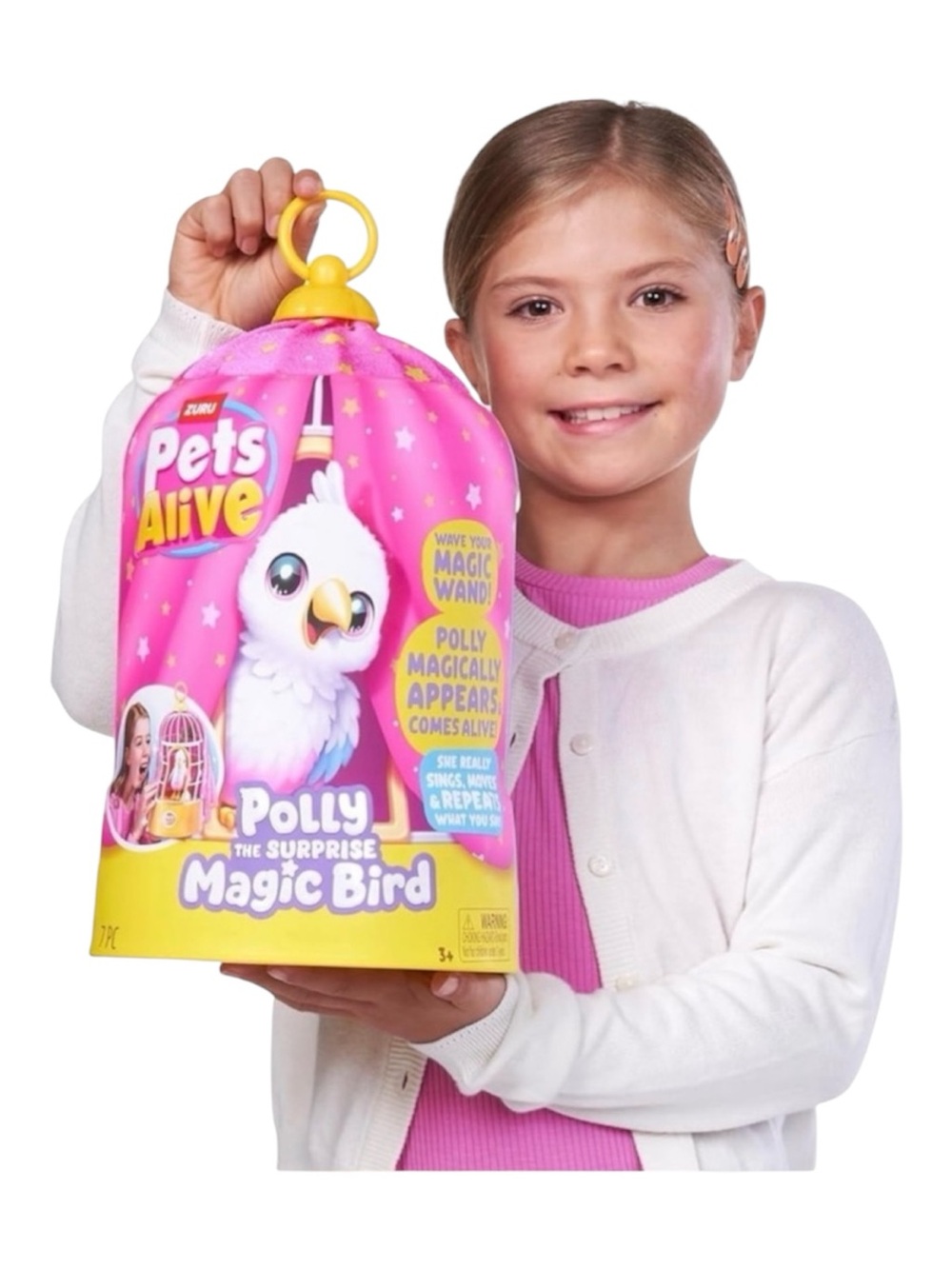 Pets Alive Polly the Surprise Magic Bird - Pink Interactive Toy